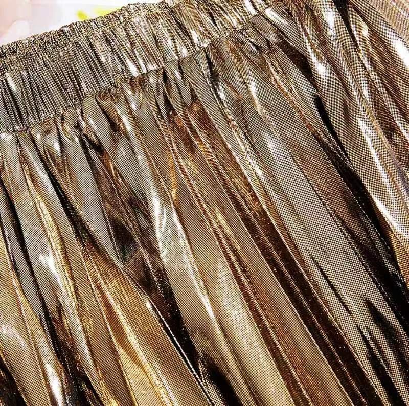 Metallic Gleam - Champagne gold - Women's Skirt - Image 3