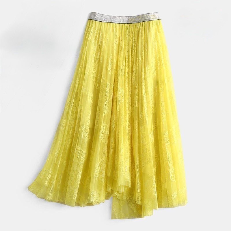 Cocktail - Marigold Lace - Layered Tulle Skirt