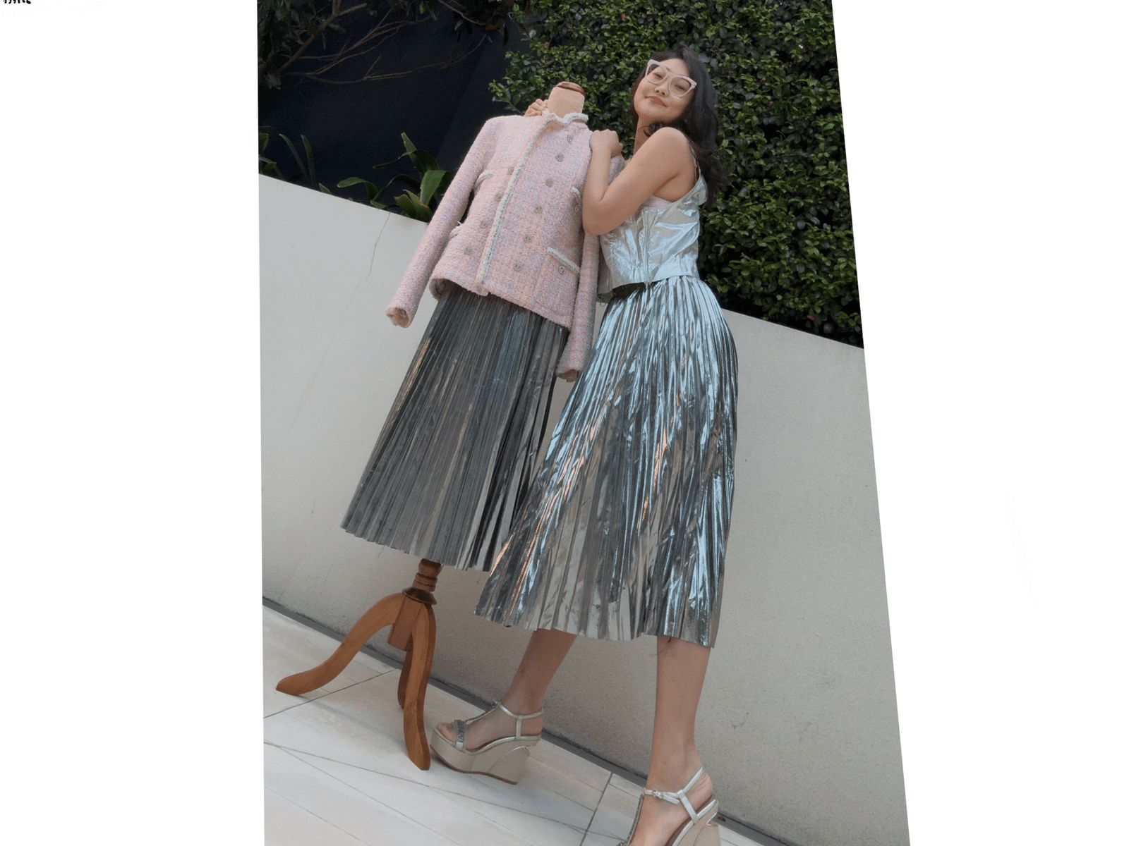 Metallic Gleam - Sliver - Women's Skirt - Image 7