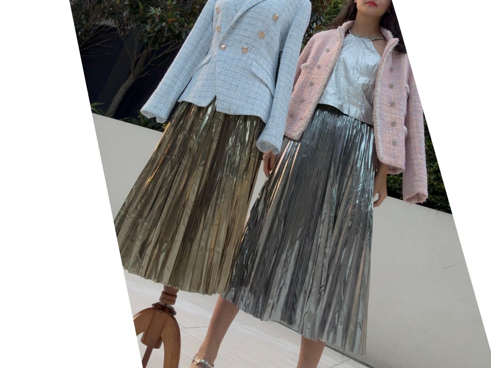 Metallic Gleam - Champagne gold - Women's Skirt - Image 5