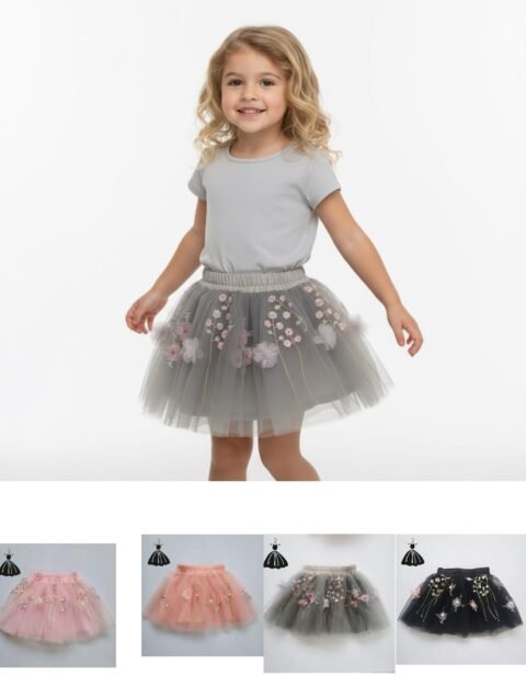 Plum Blossom Veil - Girls Skirt (2-10yrs)