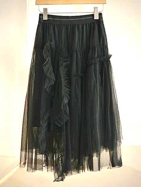 Phantom of the Desert - Black- Layered Tulle Skirt