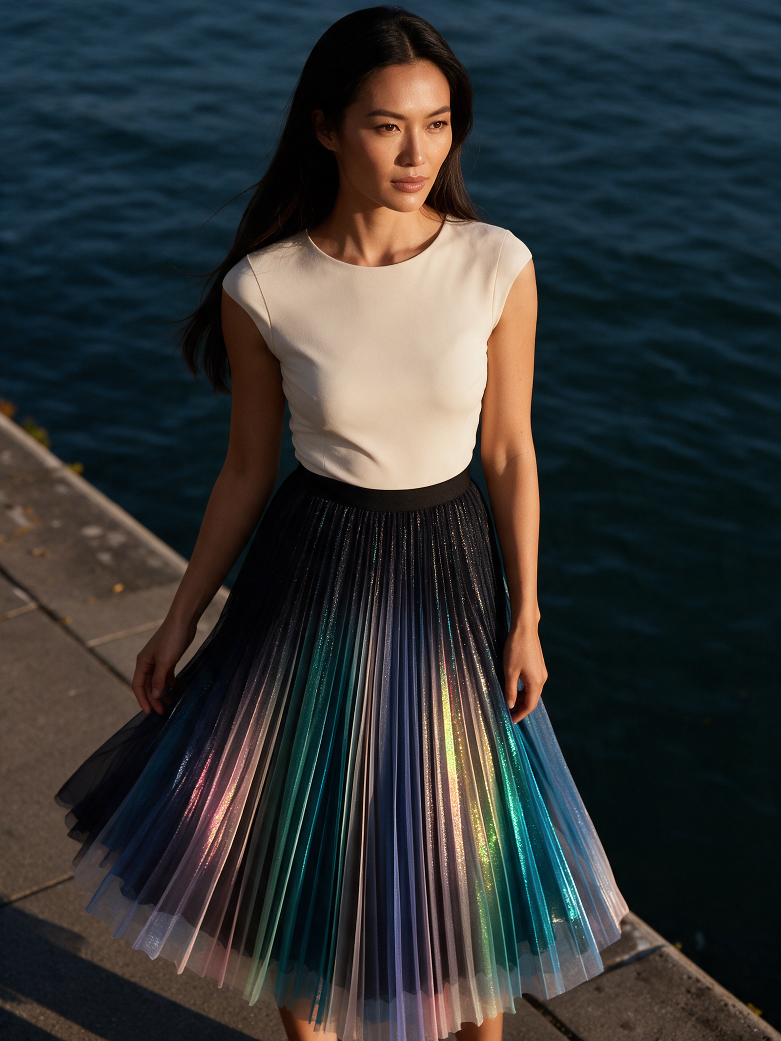 Mermaid-Inspired Green - Women's Skirt - Image 3