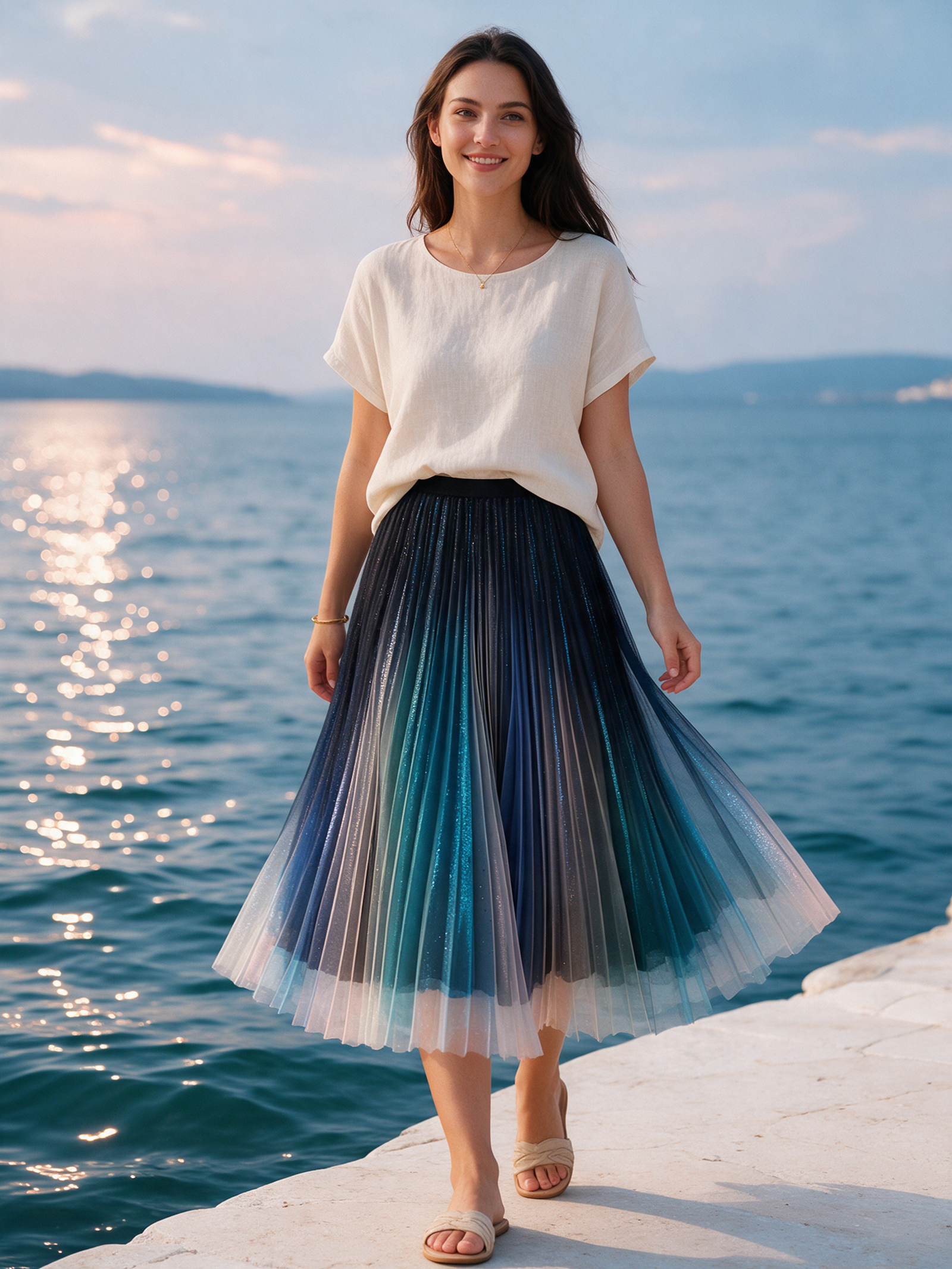 Mermaid-Inspired Green - Women's Skirt - Image 4