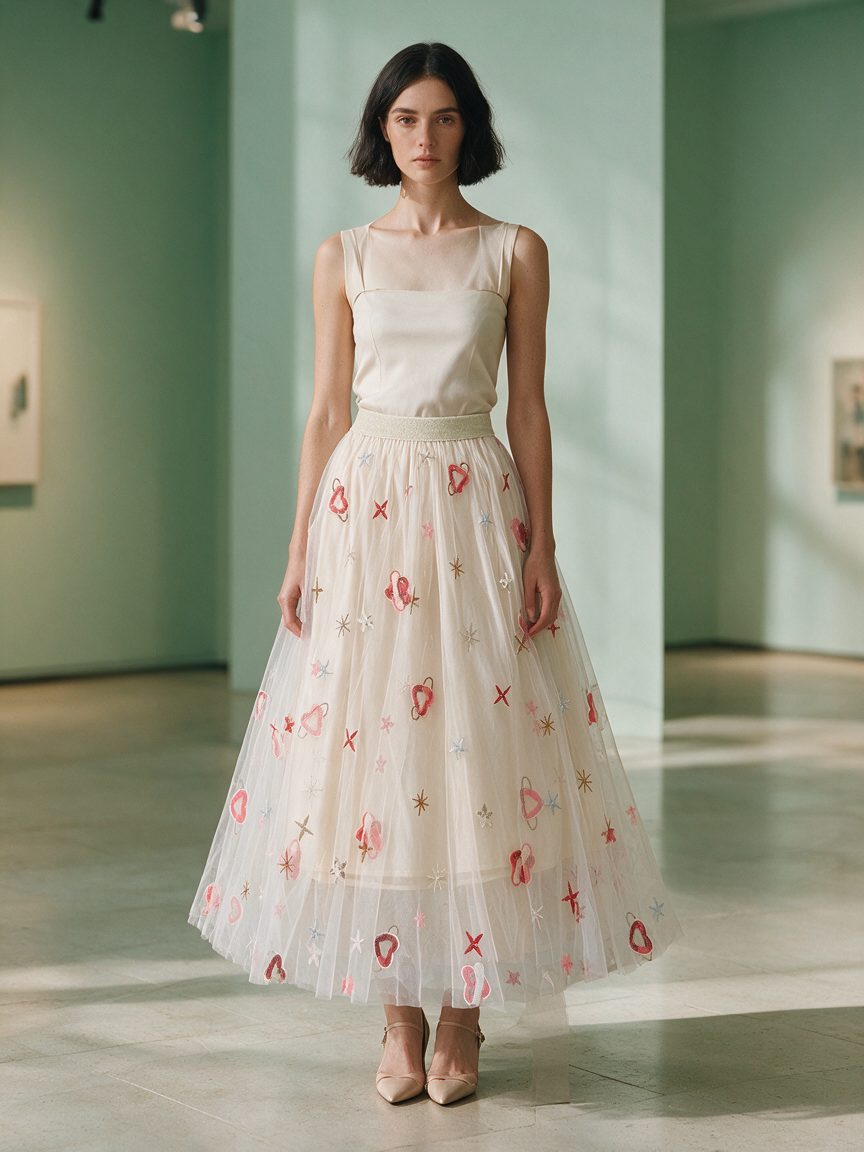 Cocktail - Celestial Fun - Sequin - Layered Tulle Skirt - Image 3