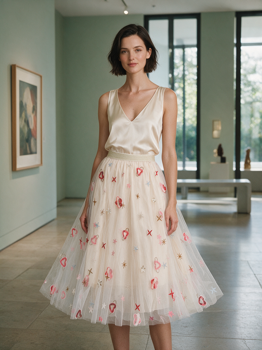 Cocktail - Celestial Fun - Sequin - Layered Tulle Skirt - Image 2