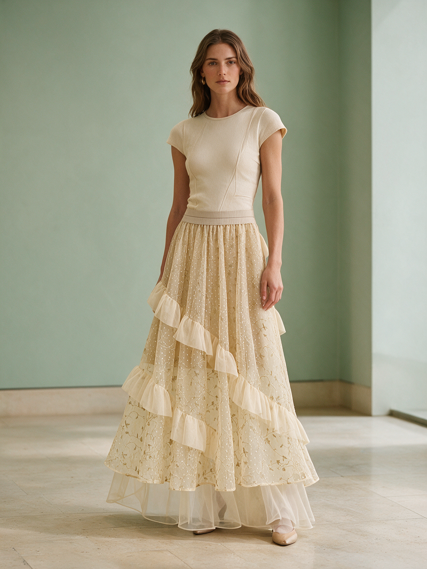 Cocktail - Mimosa - Layered Tulle Skirt - Image 4