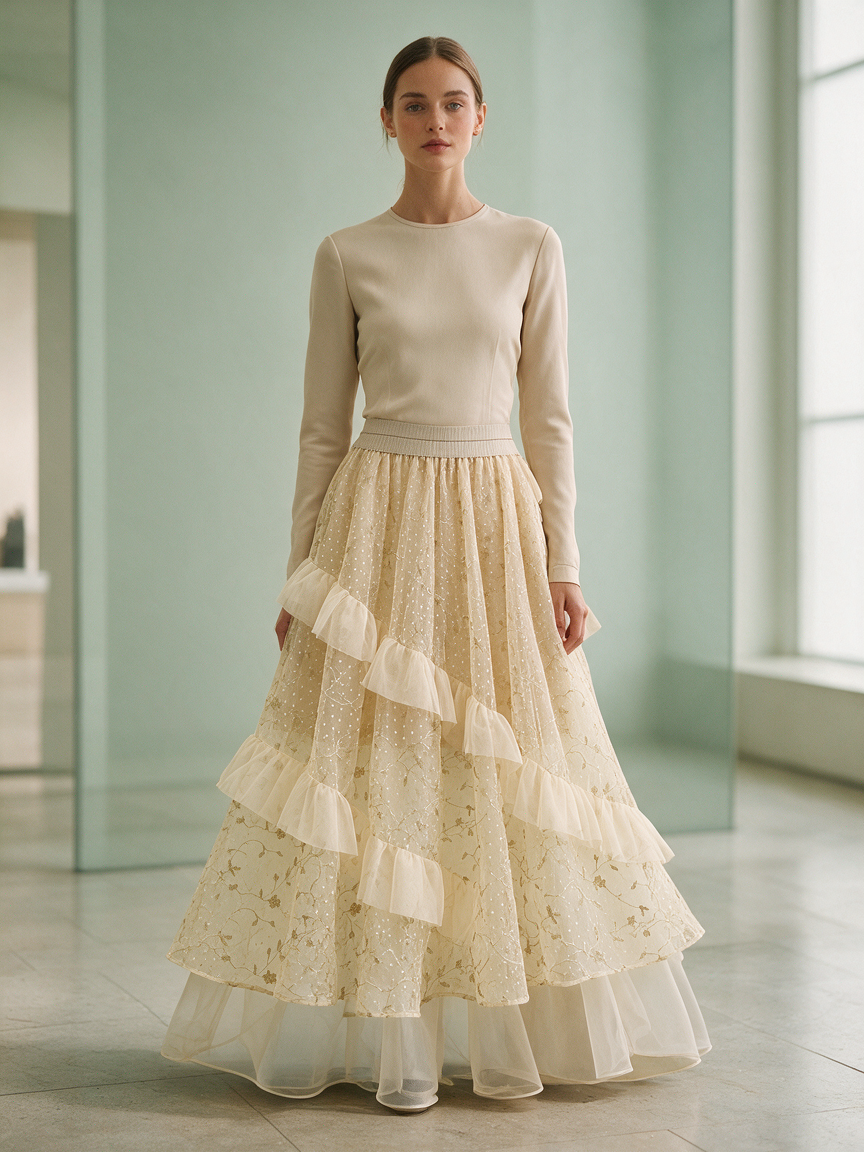 Cocktail - Mimosa - Layered Tulle Skirt - Image 8