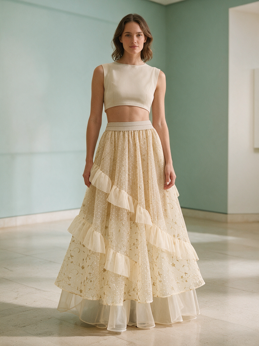 Cocktail - Mimosa - Layered Tulle Skirt - Image 5