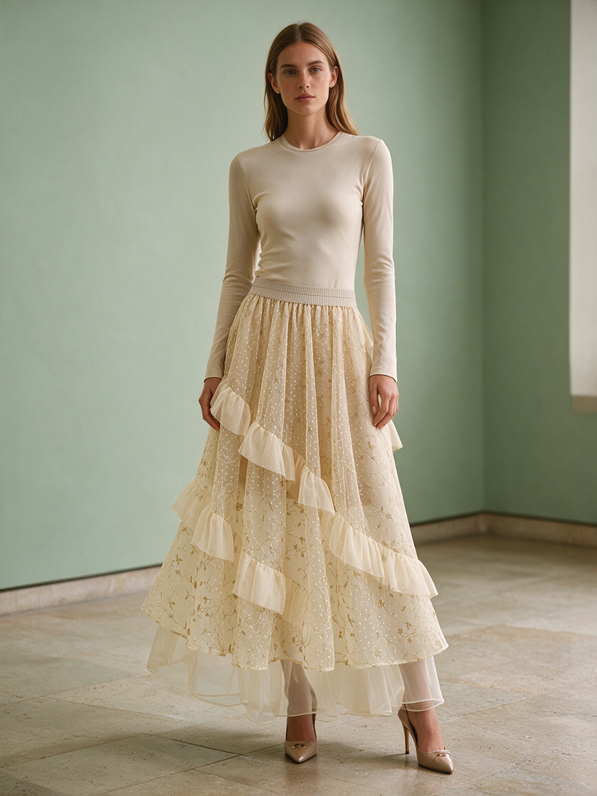 Cocktail - Mimosa - Layered Tulle Skirt - Image 2