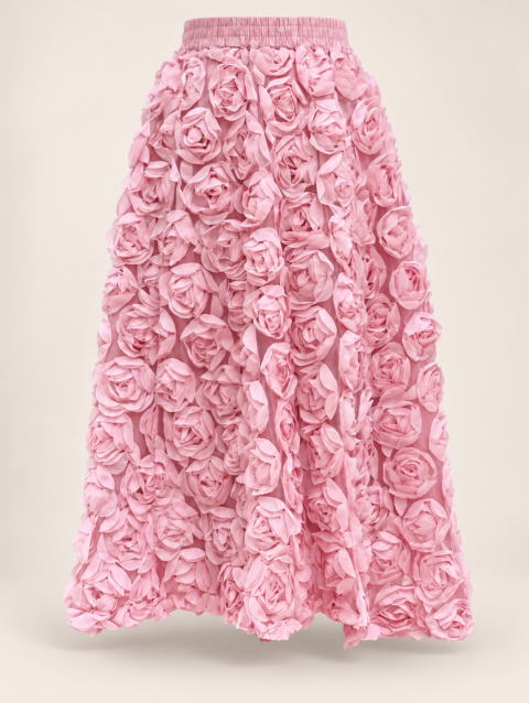 Rose Garden - Women's Embroidery  Skirt