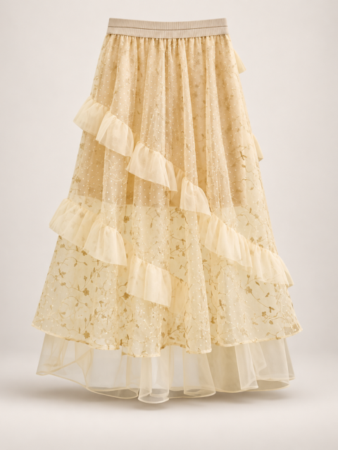 Cocktail - Mimosa - Layered Tulle Skirt