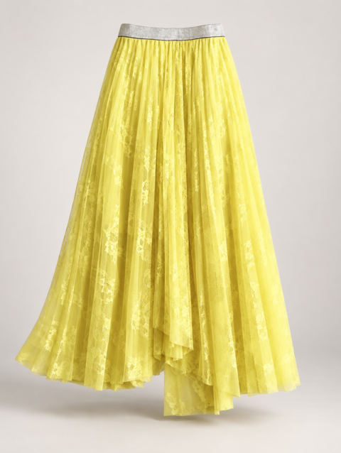 Cocktail - Marigold Lace - Layered Tulle Skirt